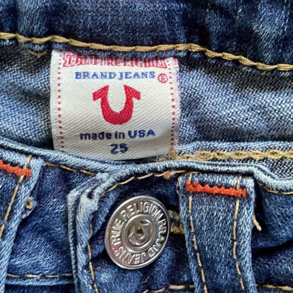 EUC True Religion Julie Skinny Jeans Size 25 - Picture 4 of 10